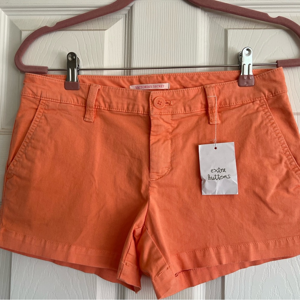 Beautiful Melon Colored Chino Shorts
